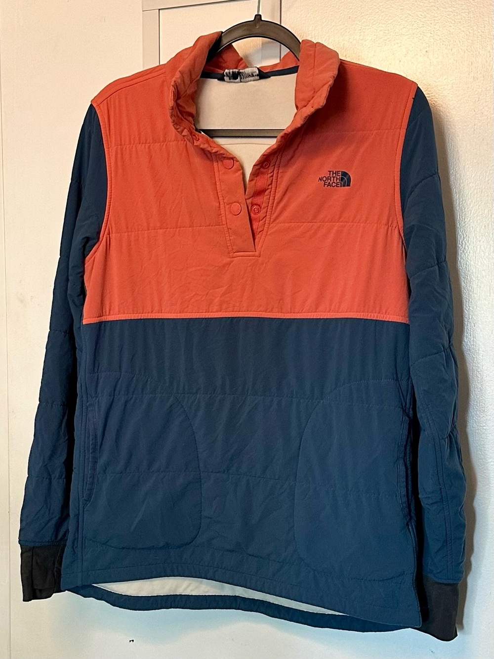Vintage - The North Face Two-Tone Crewneck Pullover - Salmon & Navy